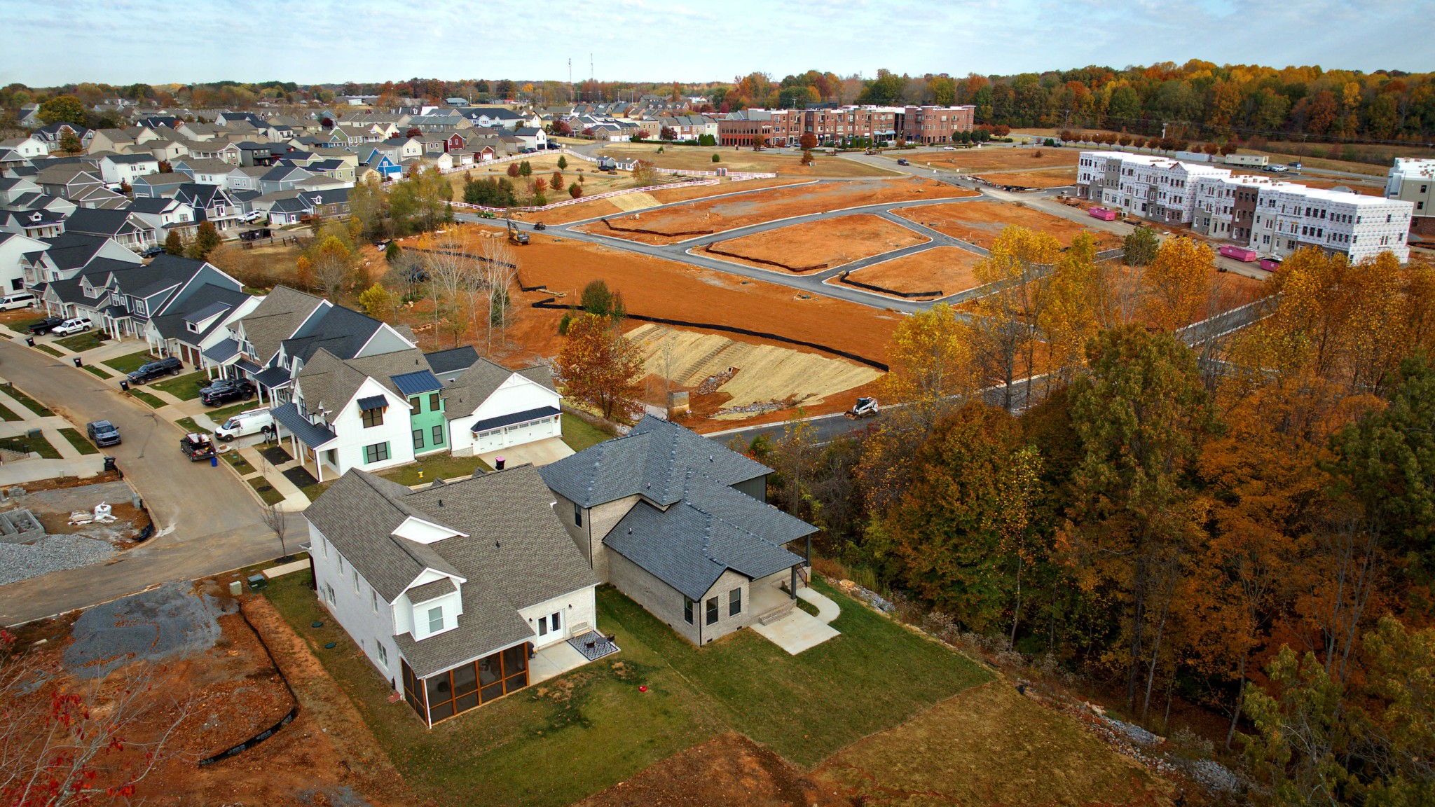 199 Gower Street Pleasant View, TN 37146 - Photo 38 of 38 an aerial view of residential houses with outdoor space