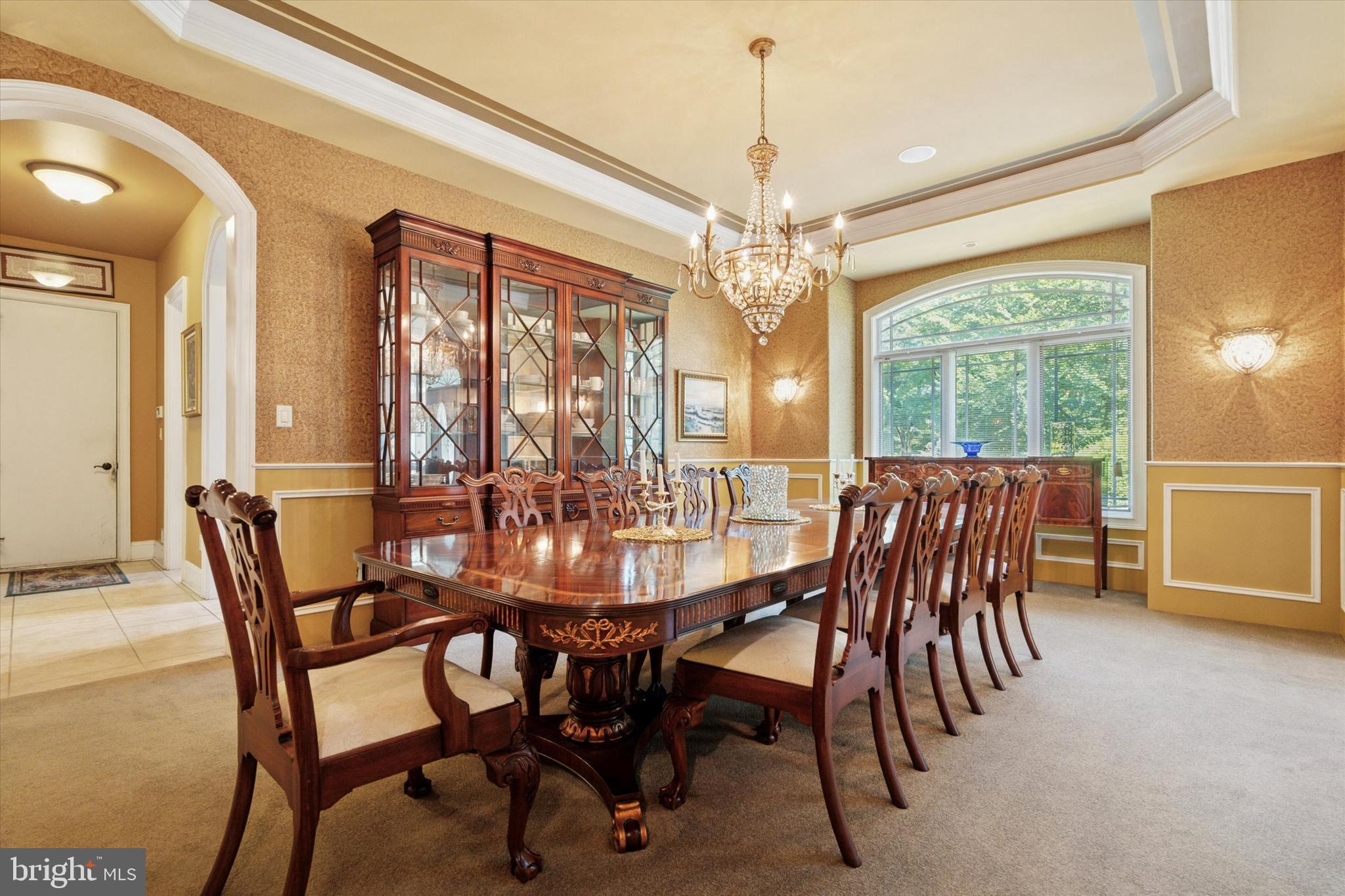 1514 Cherry Lane Rydal, PA 19046 - Photo 20 of 50 a view of a dining room with furniture large windows and wooden floor