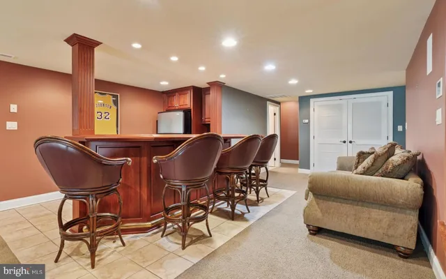 a close view of chair and table in room