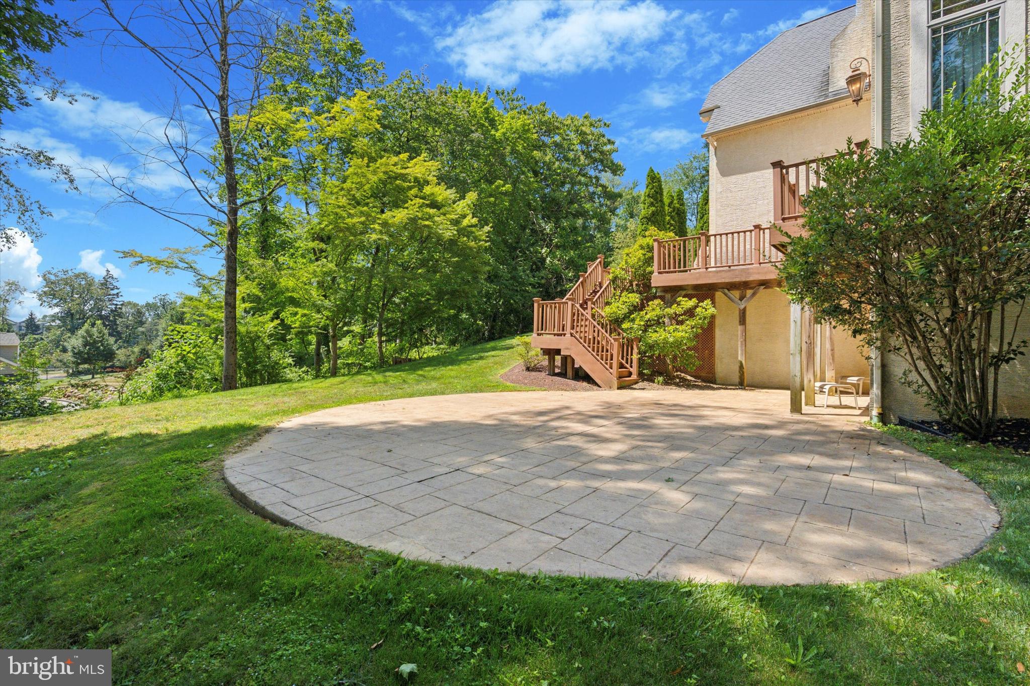 1514 Cherry Lane Rydal, PA 19046 - Photo 48 of 50 a view of a backyard with plants and trees