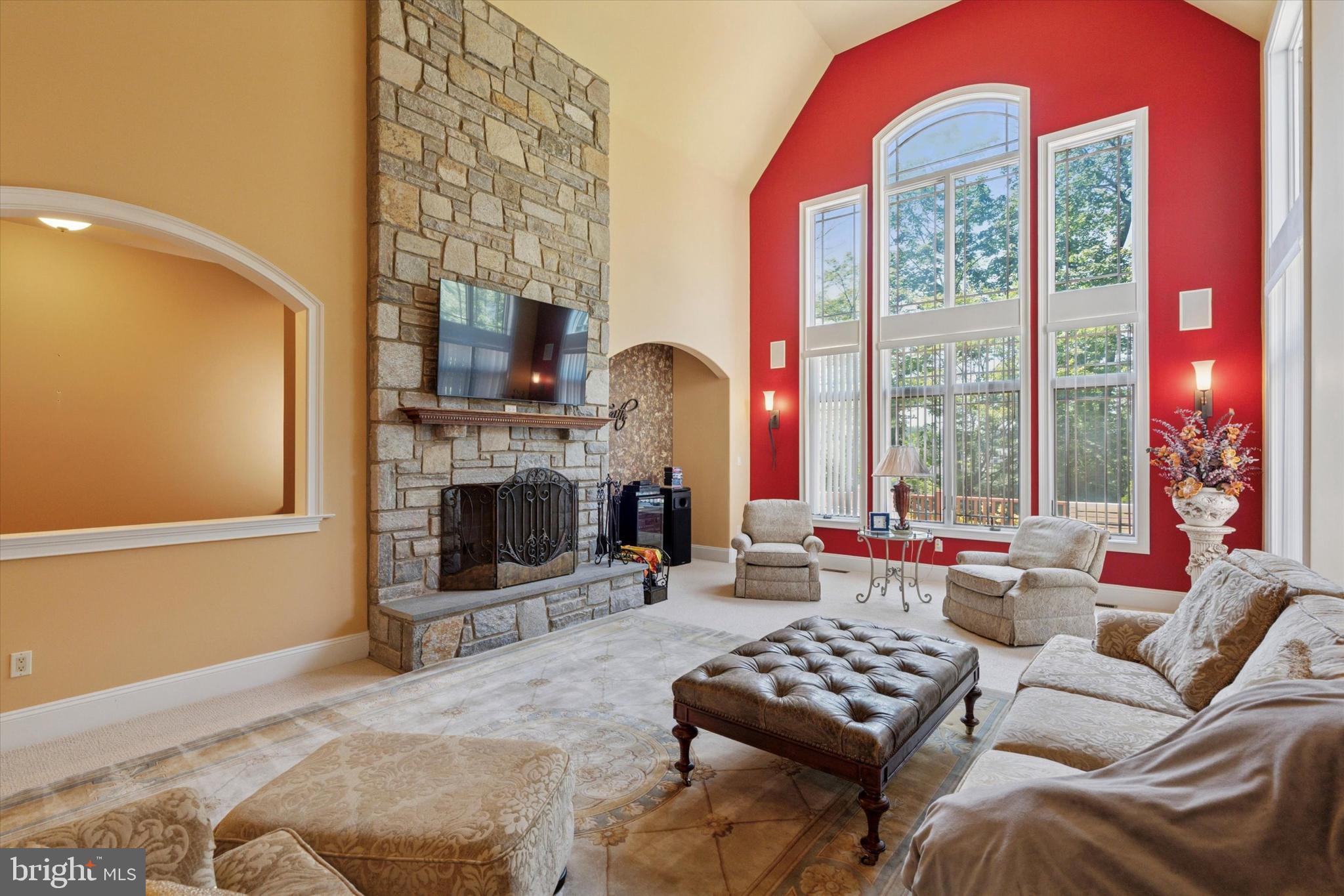 1514 Cherry Lane Rydal, PA 19046 - Photo 10 of 50 a living room with furniture and a fireplace