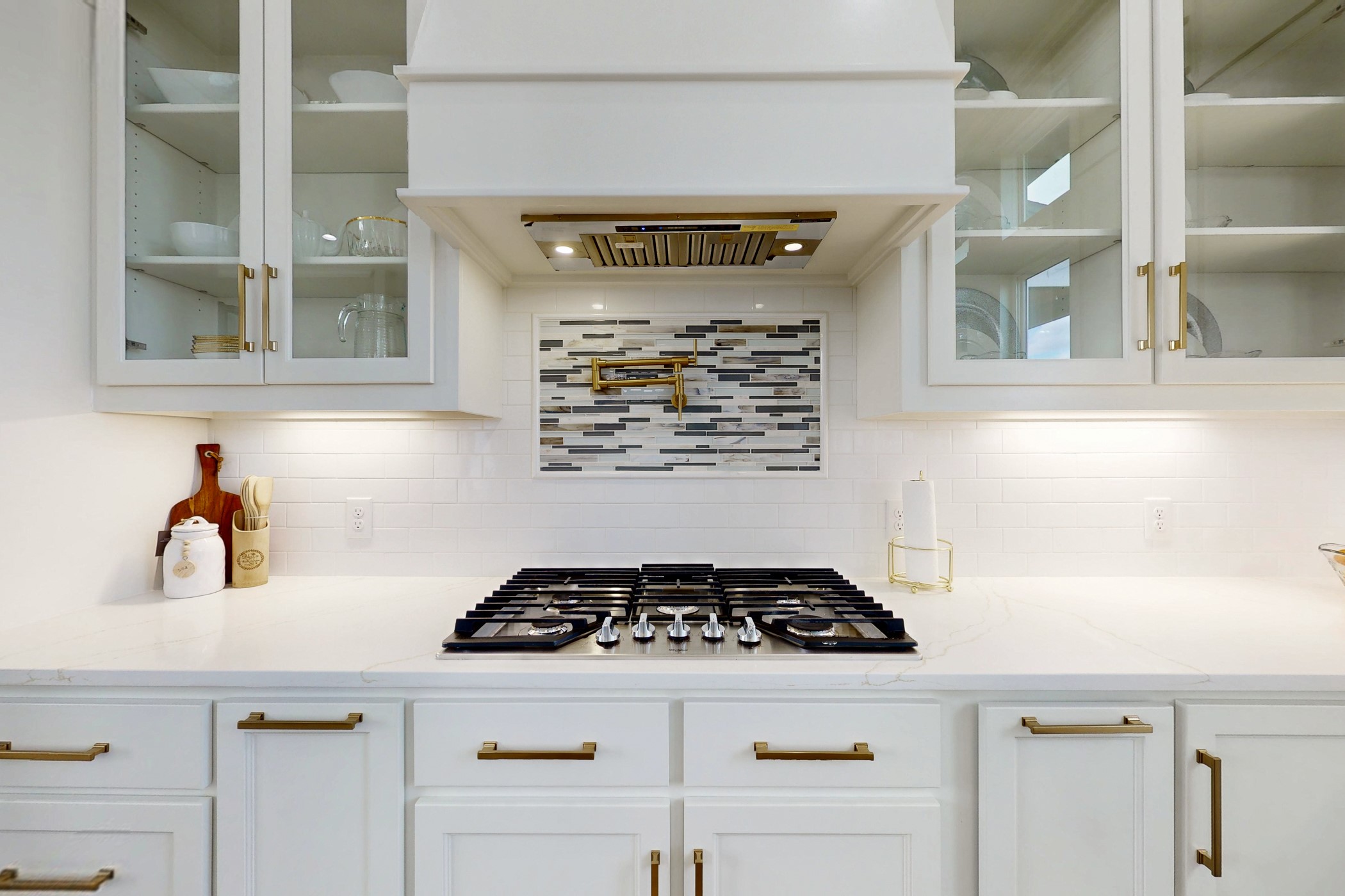 13504 Hudson Farms Road Franklin, TX 77856 - Photo 10 of 49 a white stove top oven sitting inside of a kitchen
