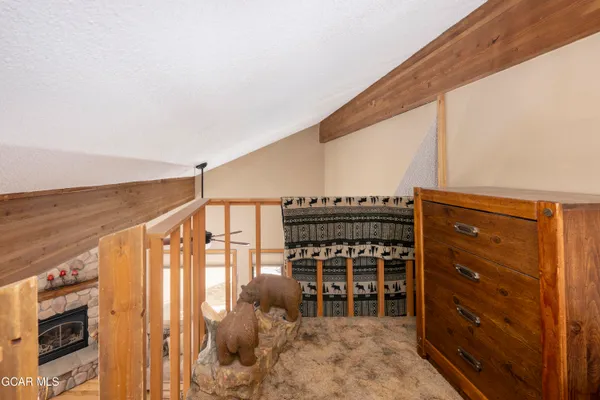 a view of a balcony with an outdoor space