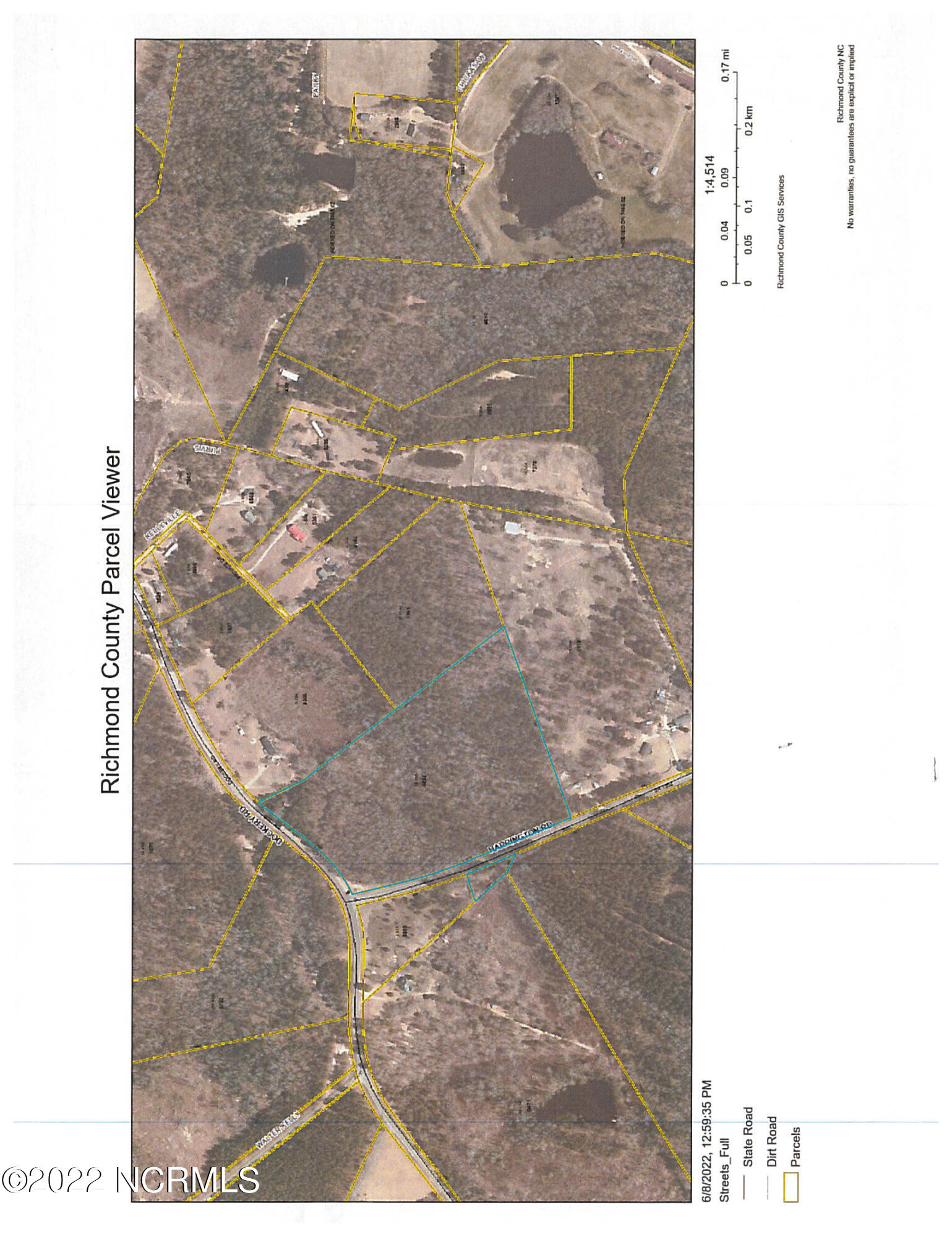 417 Dockery Road Rockingham, NC 28379 - Photo 3 of 18 This is color picture of tax map.