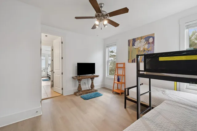 a house with trees in front of it