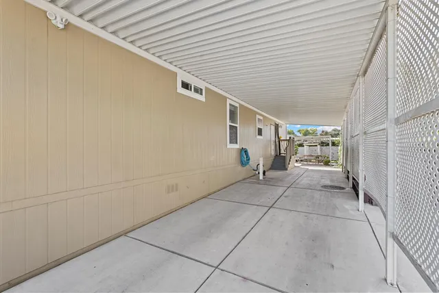 a house view with a garden space