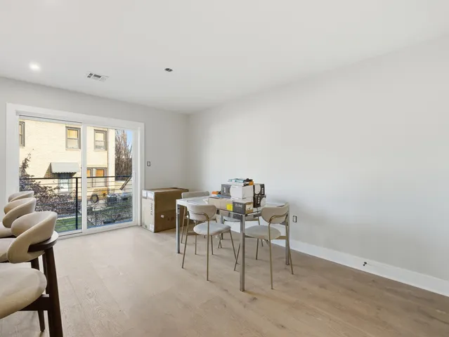 a workspace with furniture and a window