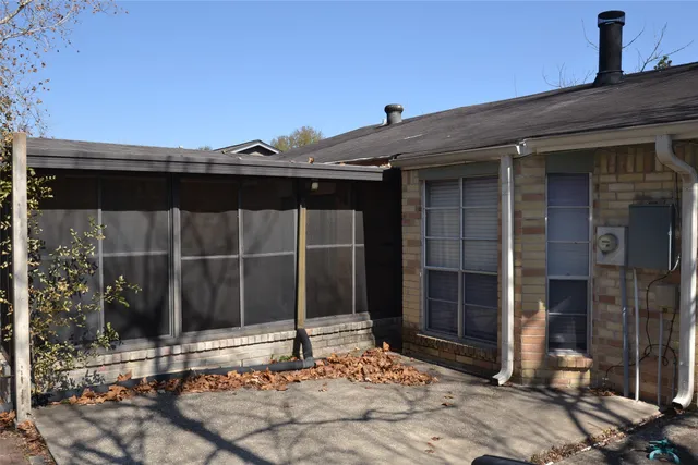 a view of a door of the house