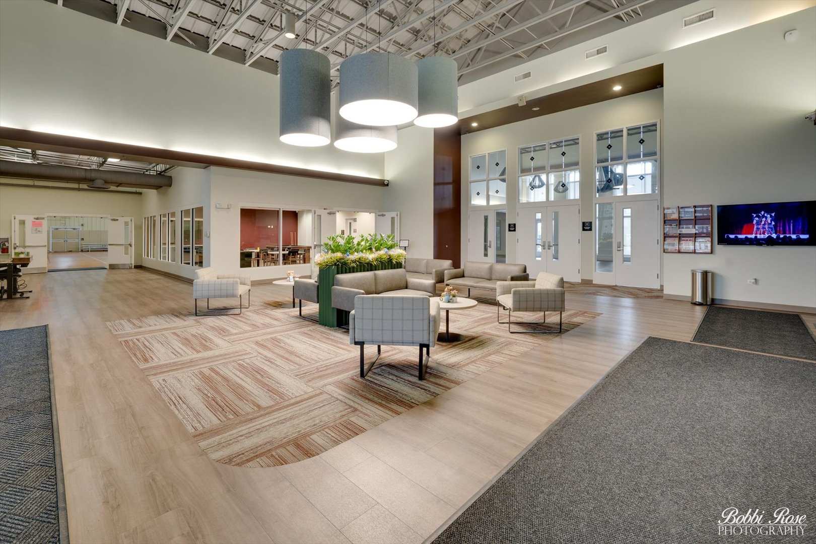 2451 Alison Avenue Pingree Grove, IL 60140 - Photo 32 of 47 a living room with furniture and a flat screen tv
