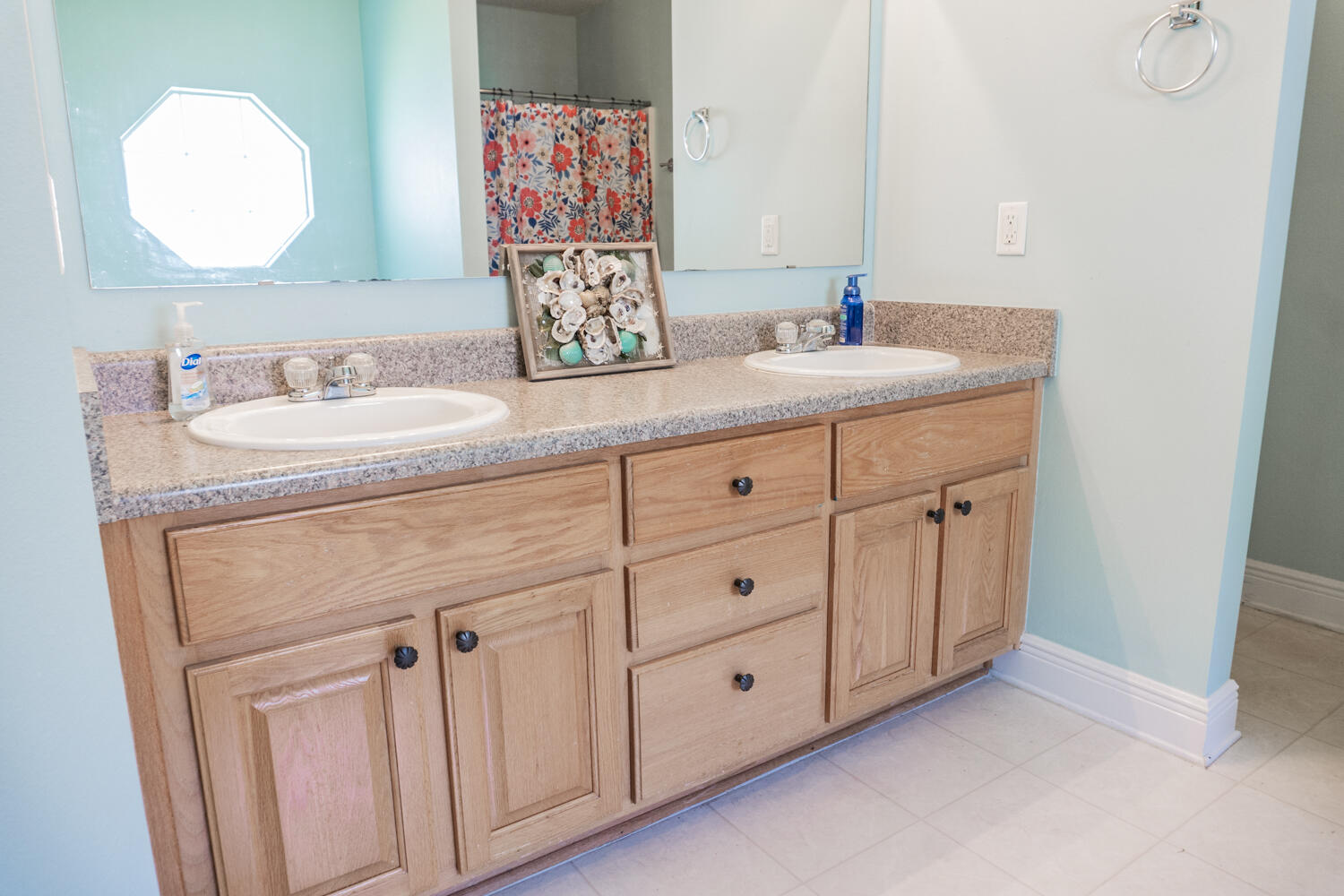 656 Territory Lane Crestview, FL 32536 - Photo 23 of 35 a bathroom with a granite countertop double vanity sink mirror and