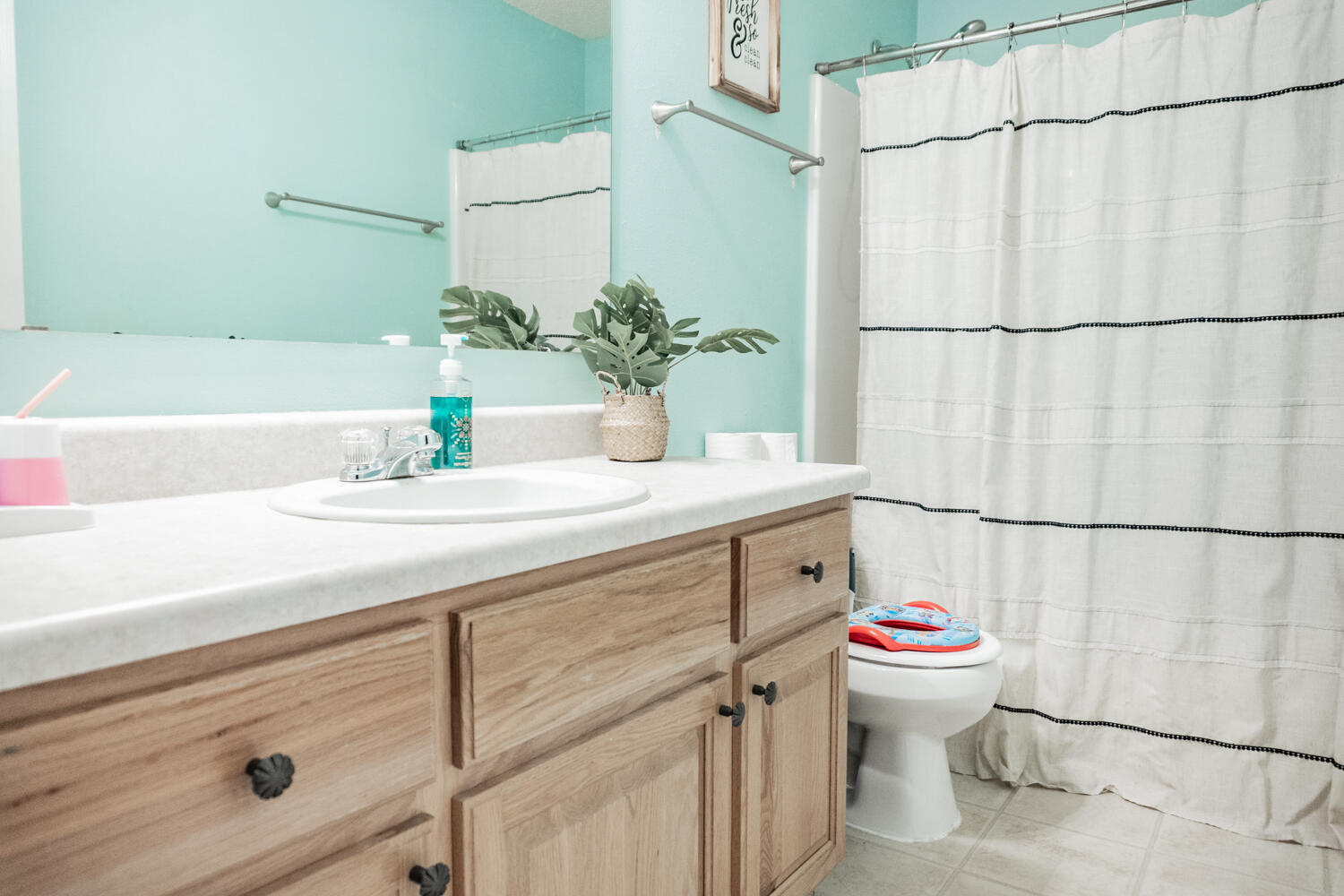 656 Territory Lane Crestview, FL 32536 - Photo 32 of 35 a bathroom with a sink and a mirror