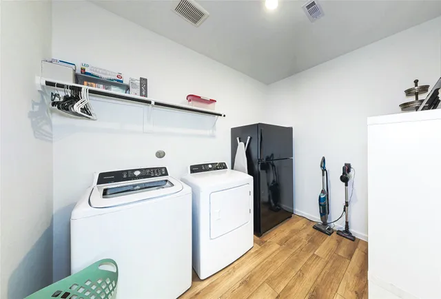 a room with storage and utility