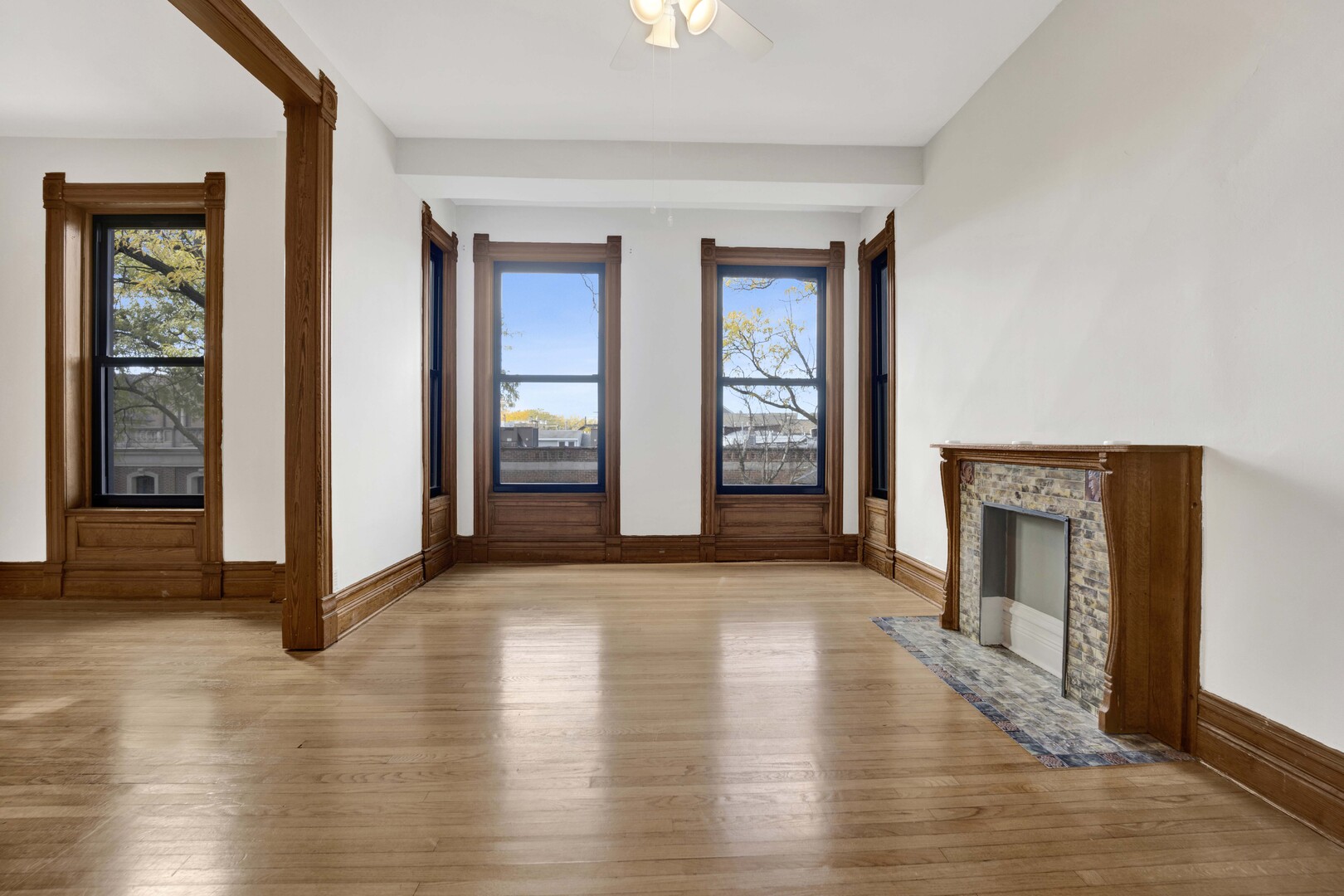 825 West Armitage Avenue, Unit 3S Chicago, IL 60614 - Photo 4 of 18 a view of an empty room with window and fire place