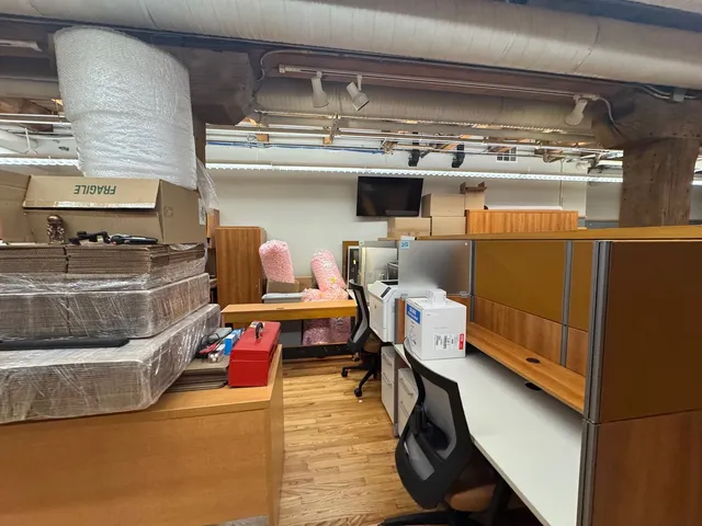 a storage room with washer and dryer