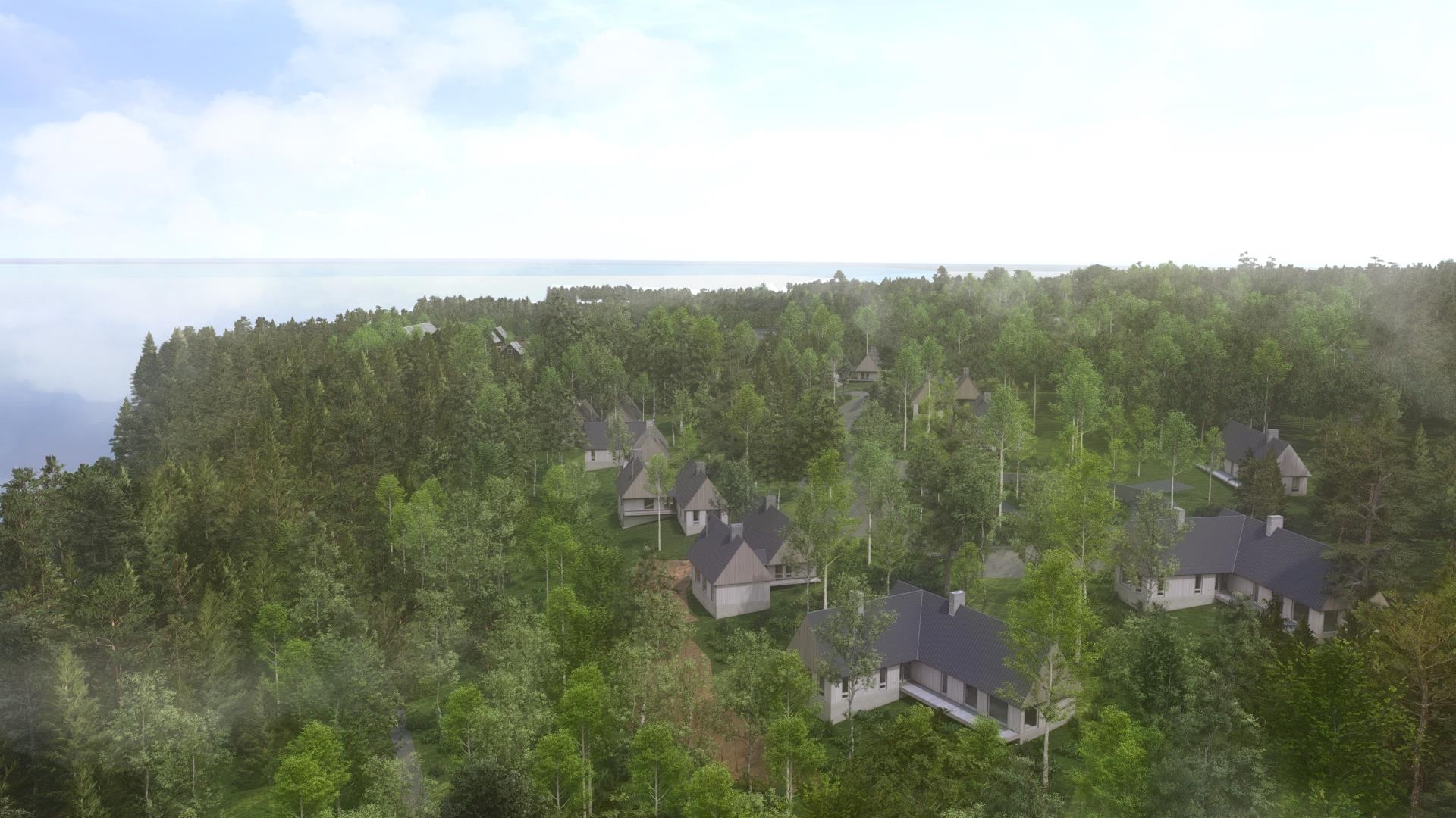 Xxx Old San Road, Unit 16 Bayfield, WI 54814 - Photo 8 of 8 Drone / aerial view of a large body of water and a forest