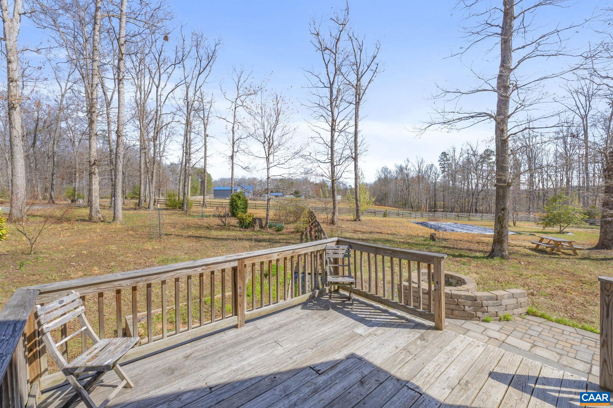 379 Fox Ridge Lane Palmyra, VA 22963 - Photo 31 of 42 a view of a yard with wooden deck