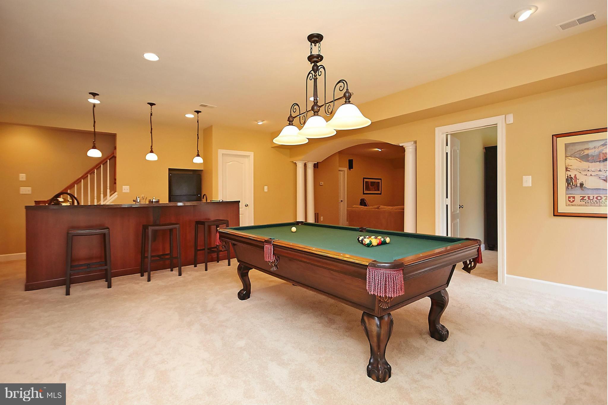 11313 Stones Throw Drive Reston, VA 20194 - Photo 24 of 30 Bar Area with Pool Table (conveys)