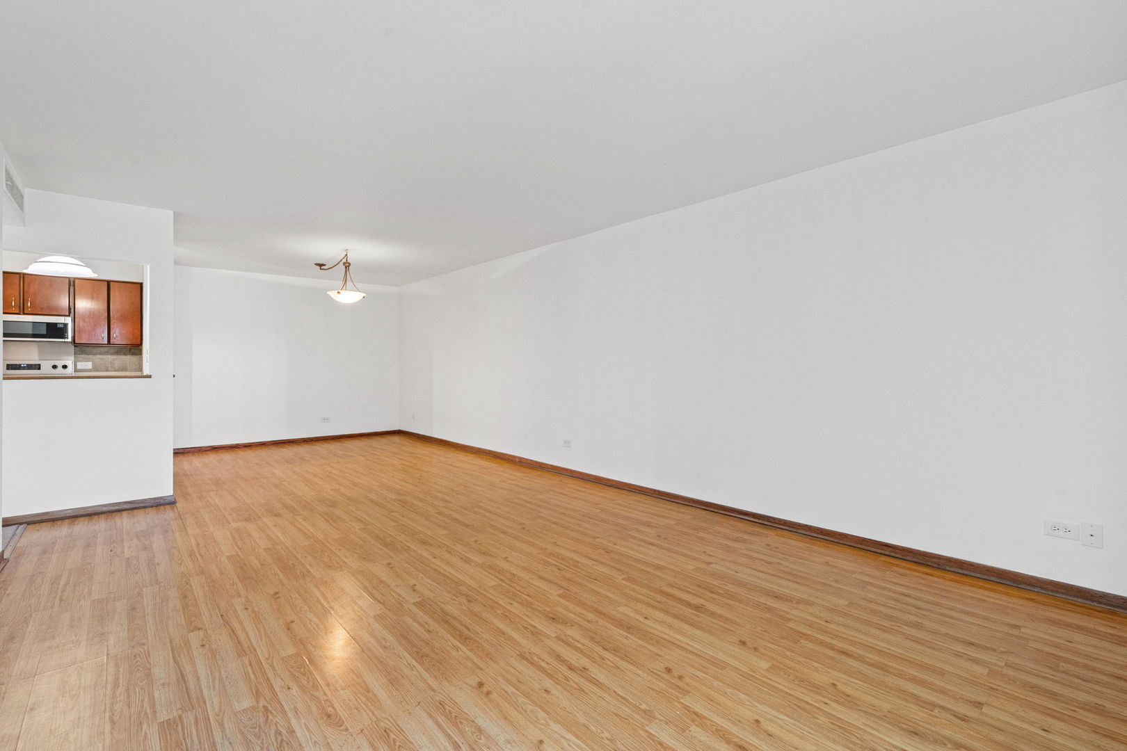 640 Murray Lane, Unit 111 Des Plaines, IL 60016 - Photo 6 of 19 a view of empty room with wooden floor