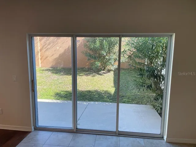 a view of a room with window