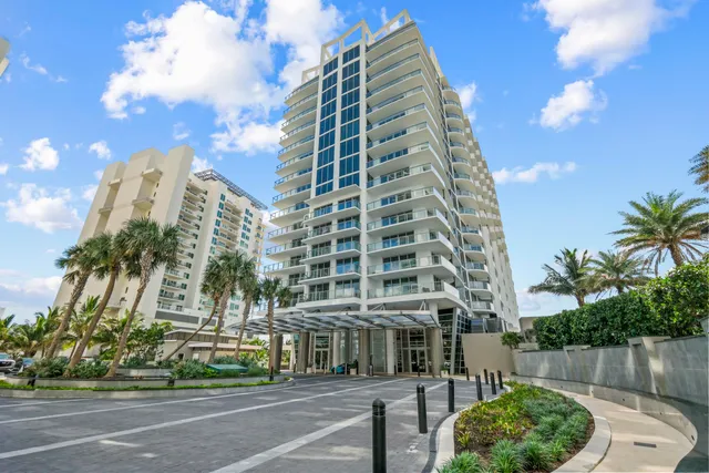 a city view with tall buildings