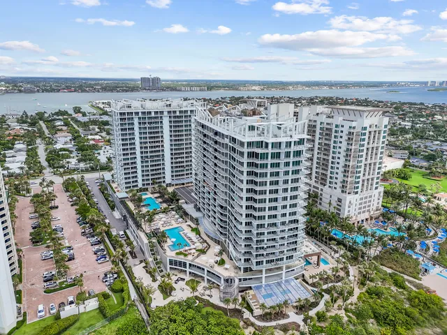 an aerial view of a city