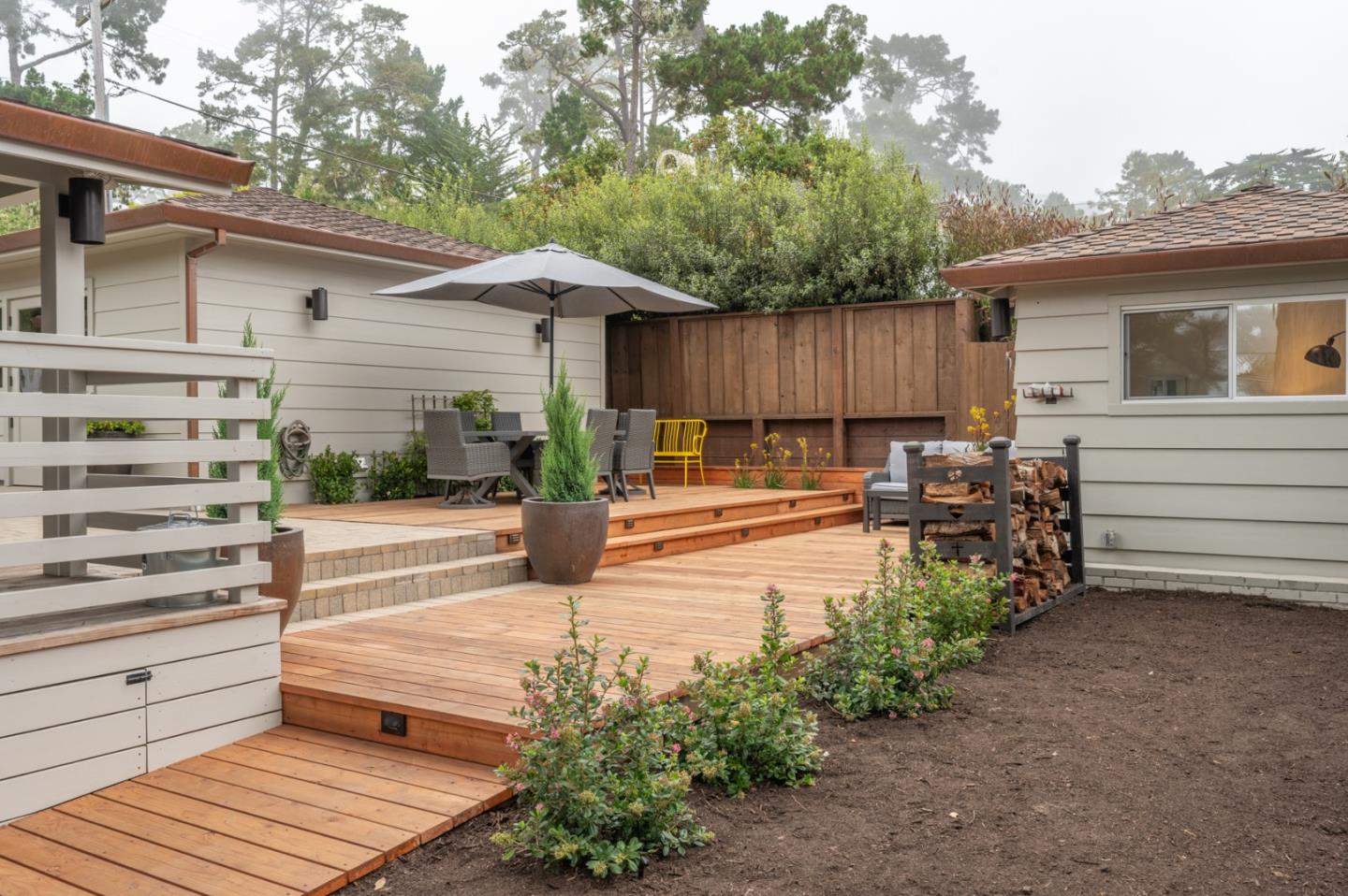 0 SE Corner Monte Verde & Third Carmel, CA 93921 - Photo 24 of 28 a view of a backyard with sitting area and furniture