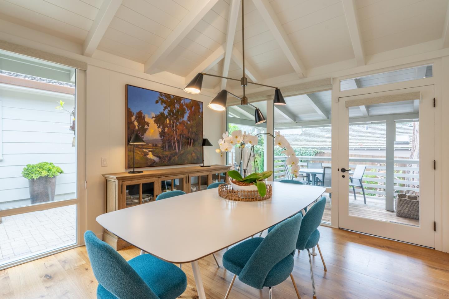 0 SE Corner Monte Verde & Third Carmel, CA 93921 - Photo 6 of 28 a view of a dining room with furniture and wooden floor