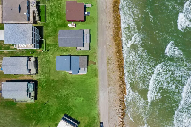 a view of a city with ocean view