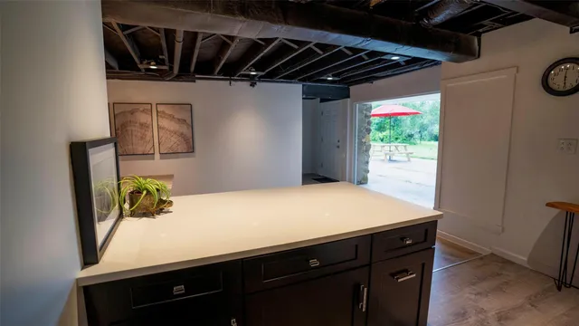 a room with storage and utility