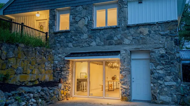 a view of front door of house