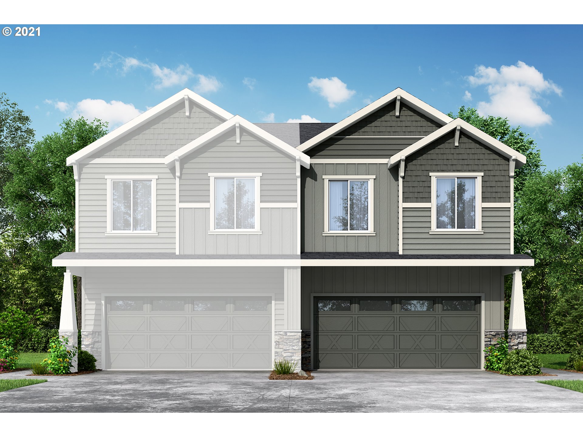 2364 South Brookside Place Ridgefield, WA 98642 - Photo 1 of 28 a front view of a house with a yard and garage
