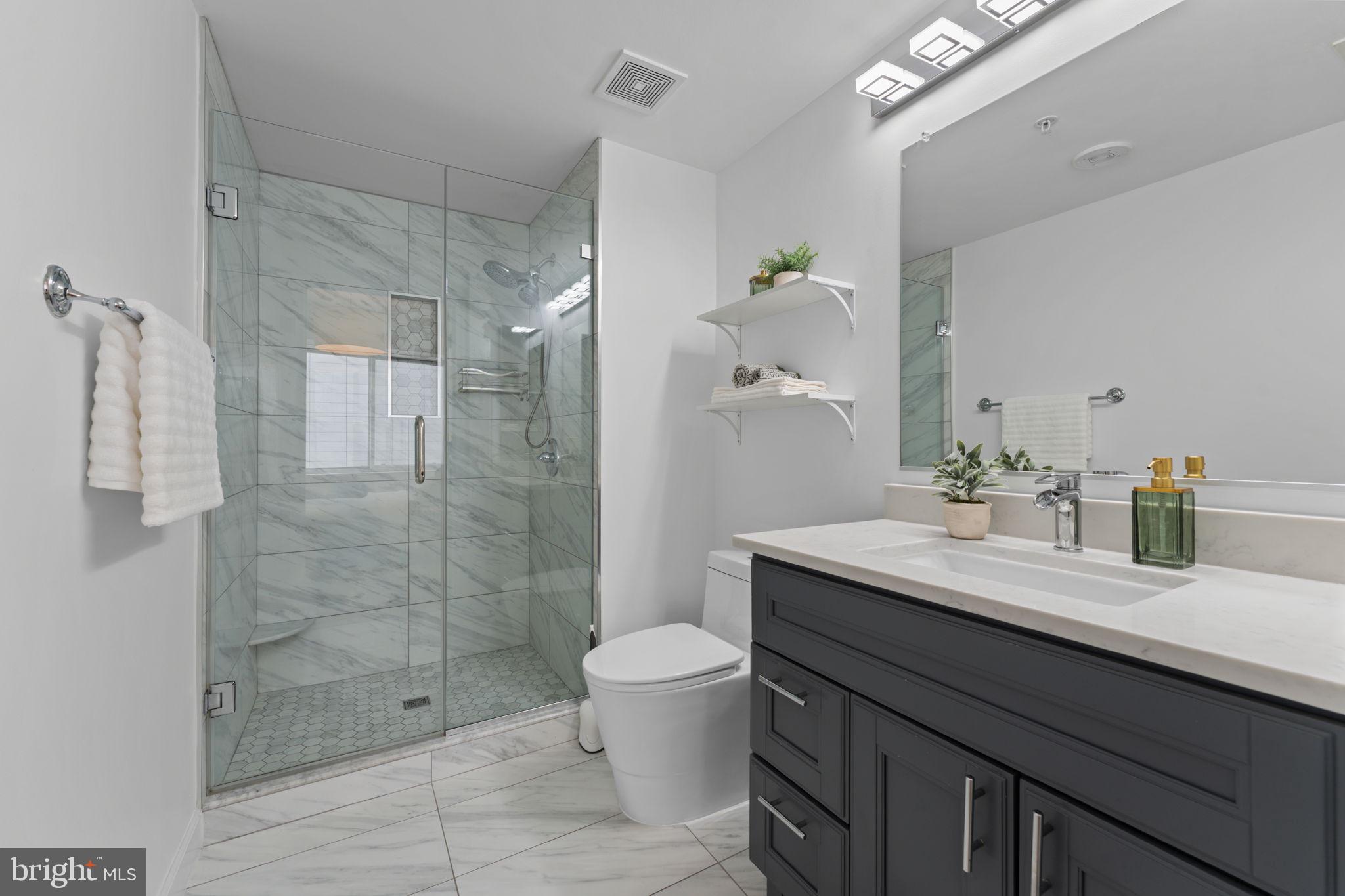 930 Wayne Avenue, Unit 610 Silver Spring, MD 20910 - Photo 20 of 49 Newly renovated primary bath