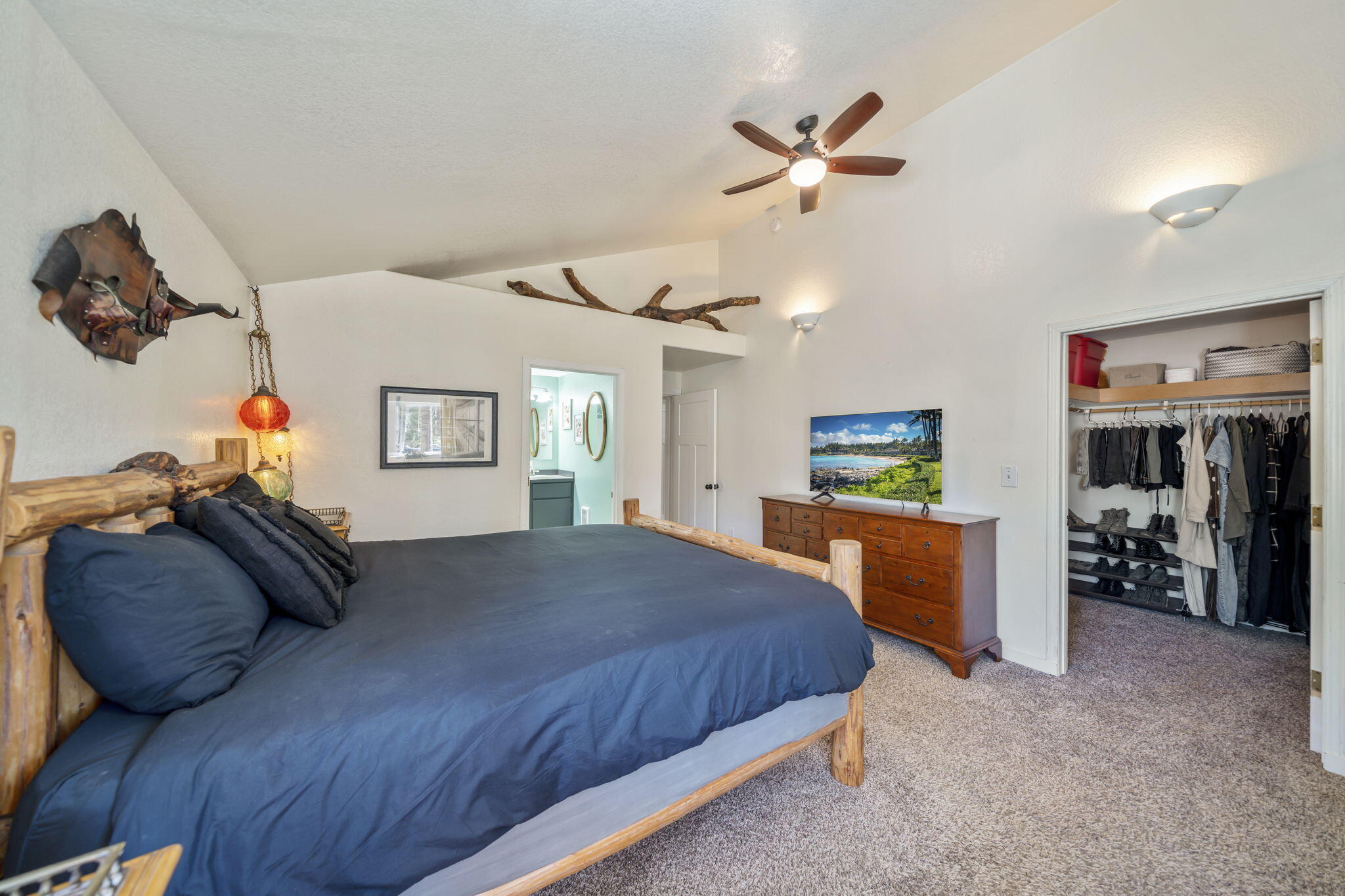 19254 Galen Road Bend, OR 97702 - Photo 30 of 53 Primary bedroom with private balcony, walk in closet and ensuite bath.