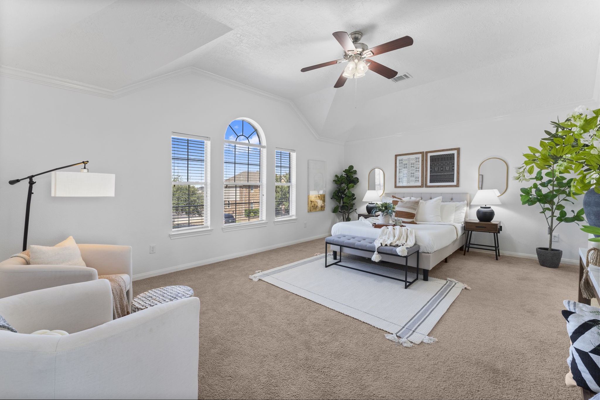 21418 Avalon Queen Drive Spring, TX 77379 - Photo 17 of 35 a bedroom with furniture and a large window