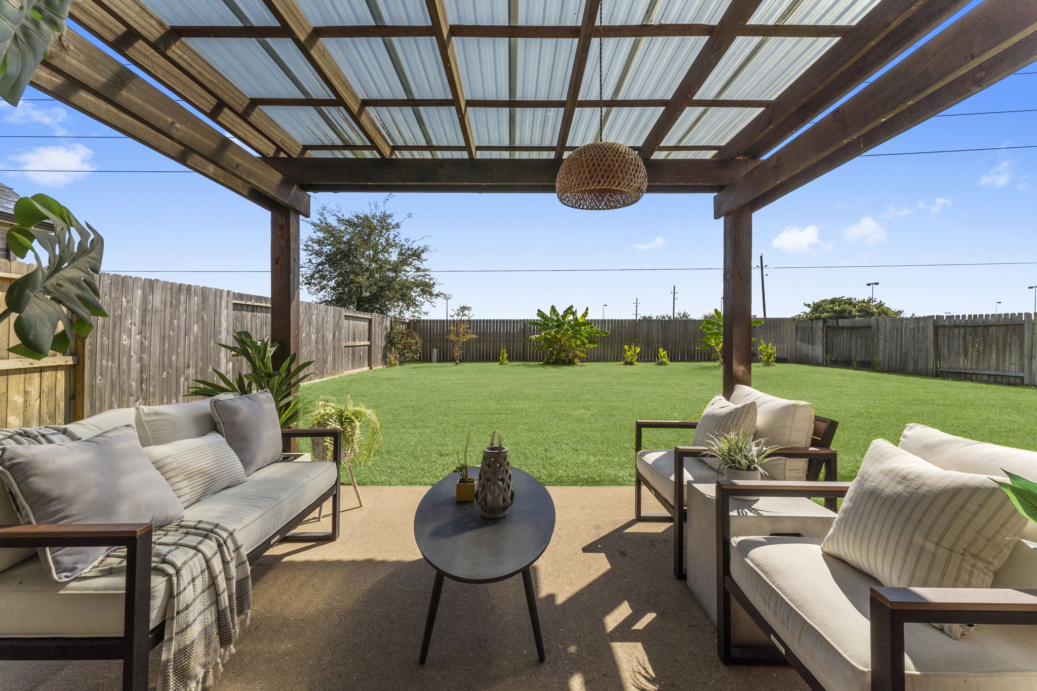 21418 Avalon Queen Drive Spring, TX 77379 - Photo 9 of 35 a outdoor living space with furniture and garden view