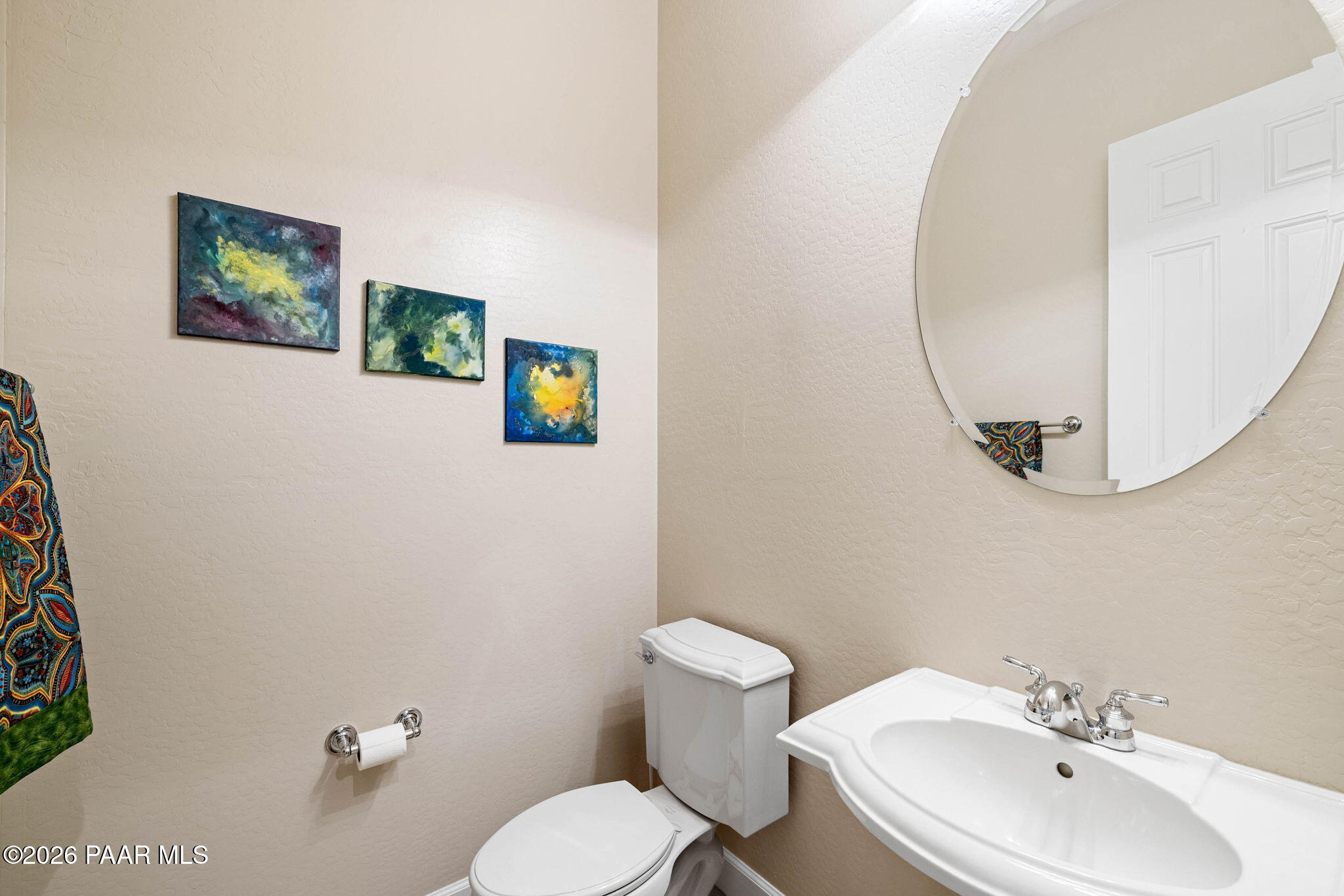1636 Constable Street Prescott, AZ 86301 - Photo 31 of 41 a bathroom with a sink mirror and toilet