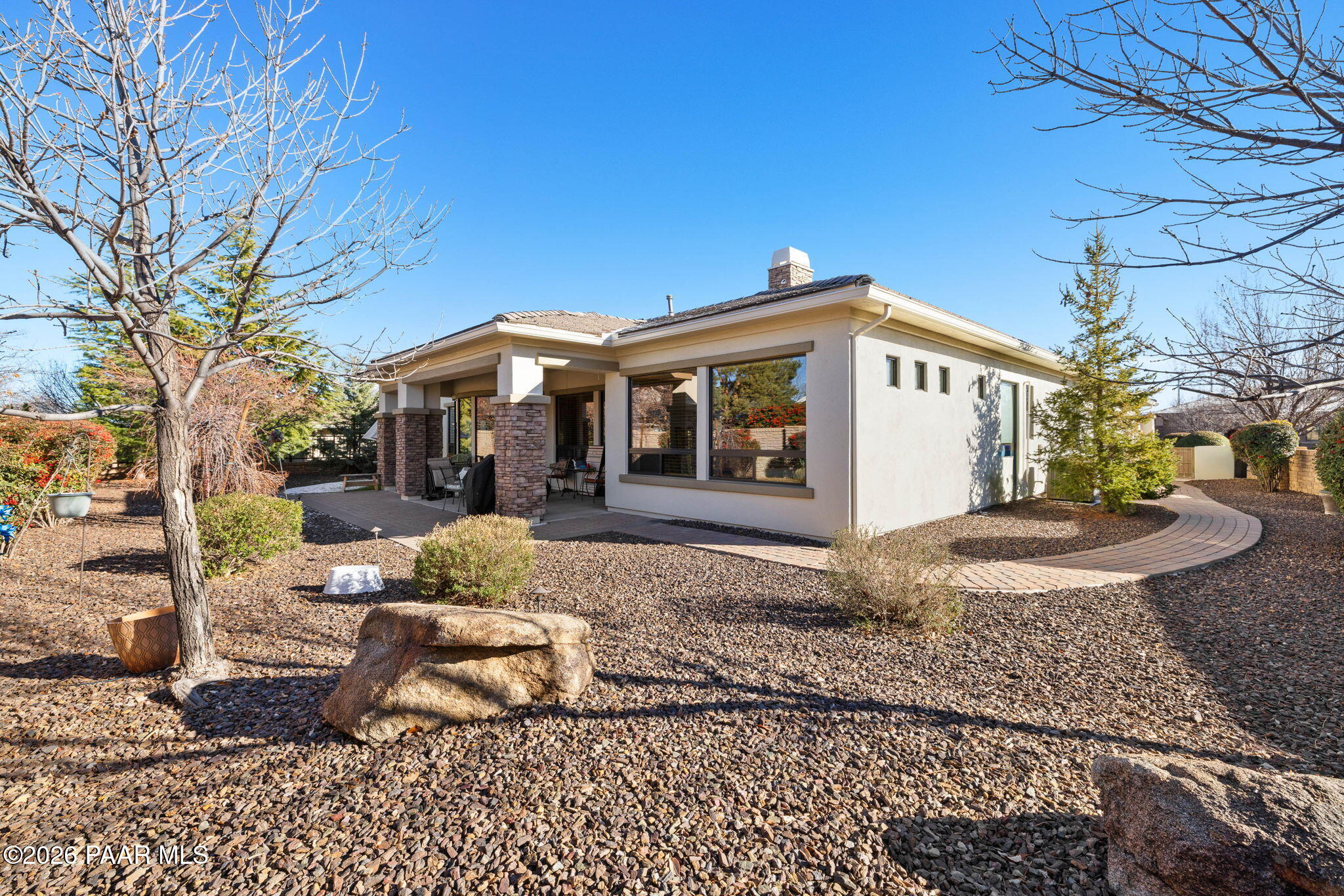 1636 Constable Street Prescott, AZ 86301 - Photo 36 of 41 a front view of a house with garden