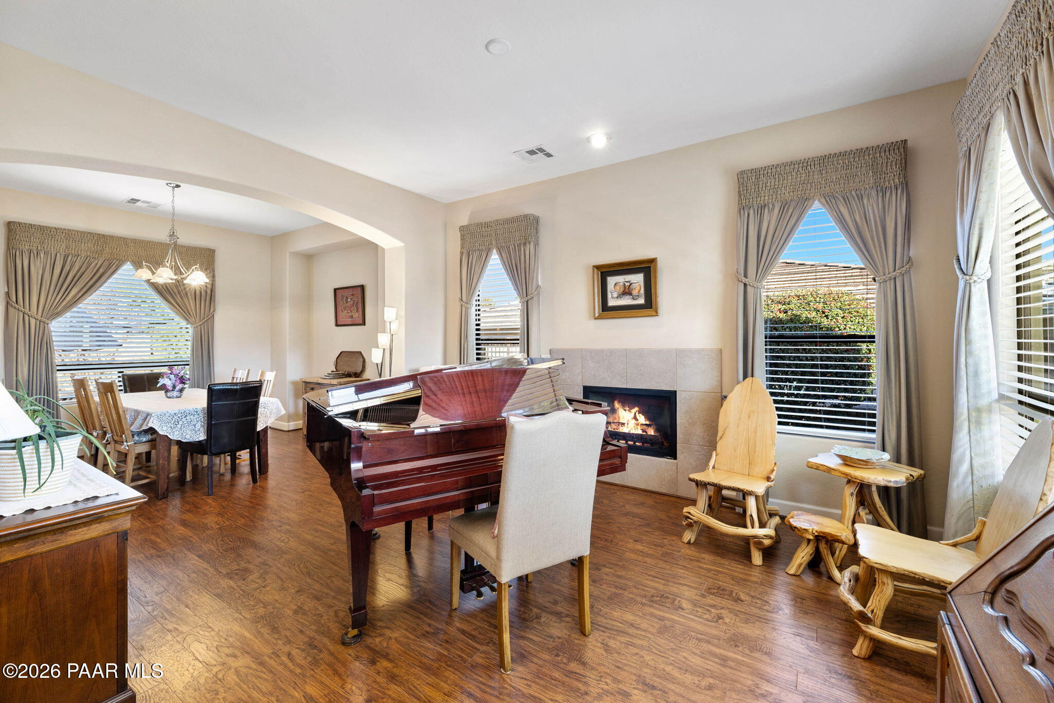 1636 Constable Street Prescott, AZ 86301 - Photo 7 of 41 a living room with furniture a window and a dining table
