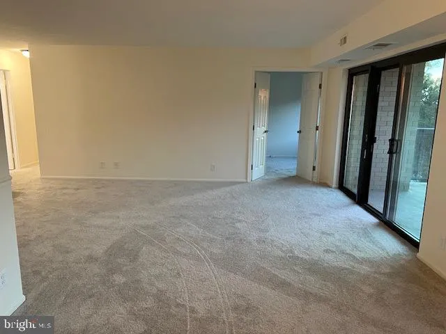 a view of an empty room