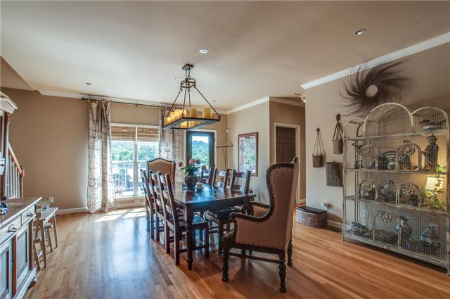 This is the seating area in the kitchen- big enough for huge crowds at Thanksgiving and Christmas!