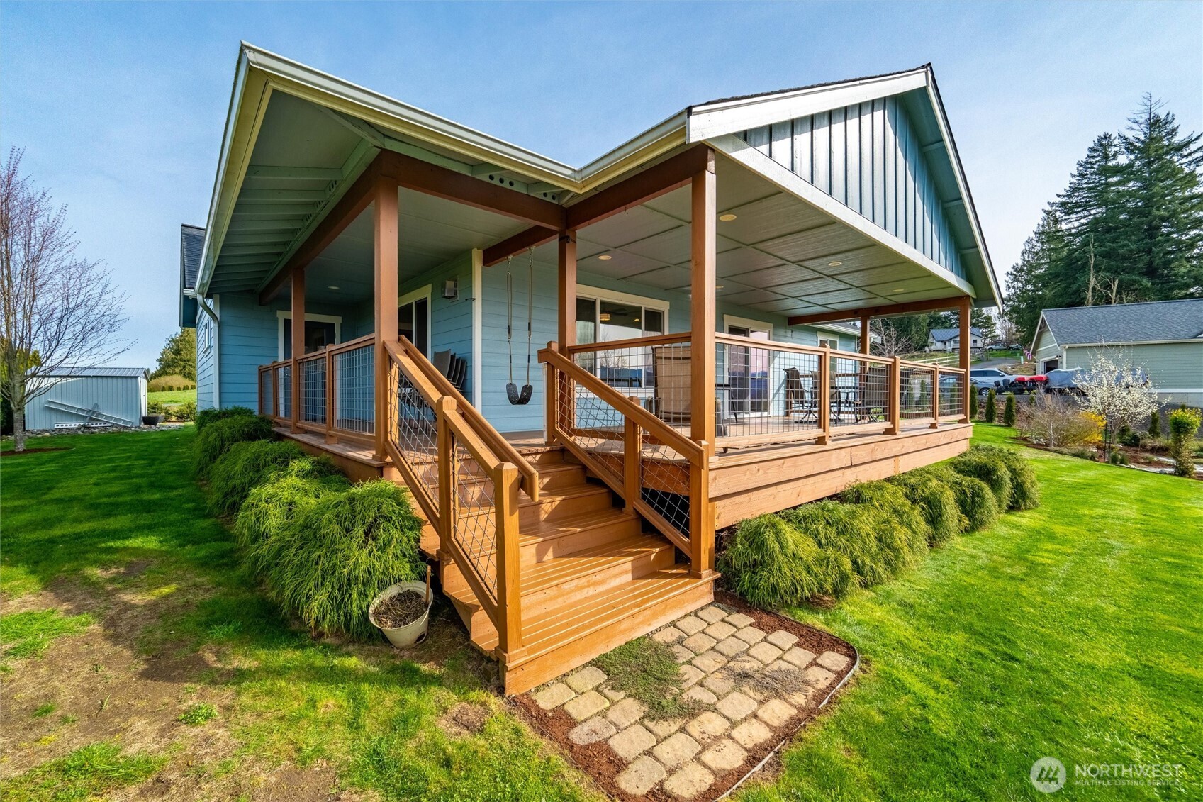 125 Ridgeview Street Sumas, WA 98295 - Photo 32 of 40 a view of wooden house with a yard