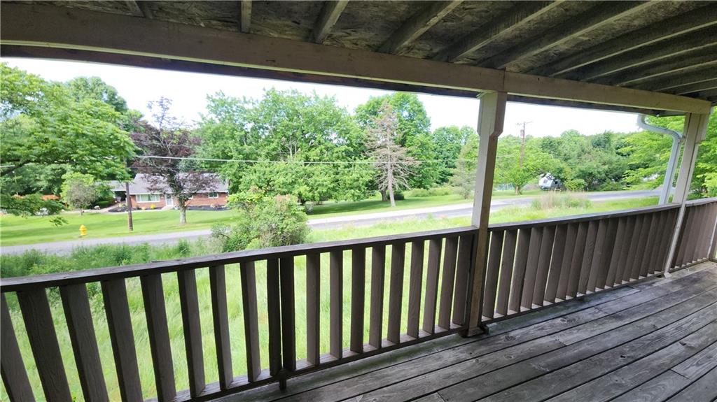 278 Aley Hill Road Beaver Falls, PA 15010 - Photo 5 of 39 a view of a balcony with wooden floor