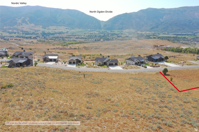 4500 North Seven Bridges Road, Unit 18 Eden, UT 84310 - Photo 8 of 15 Aerial view of lot and view from lot