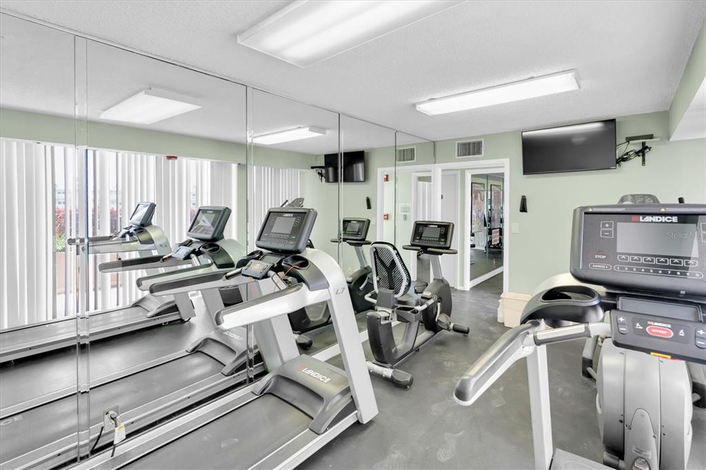 1 Key Capri, Unit 502E Treasure Island, FL 33706 - Photo 31 of 51 a view of a room with gym equipment