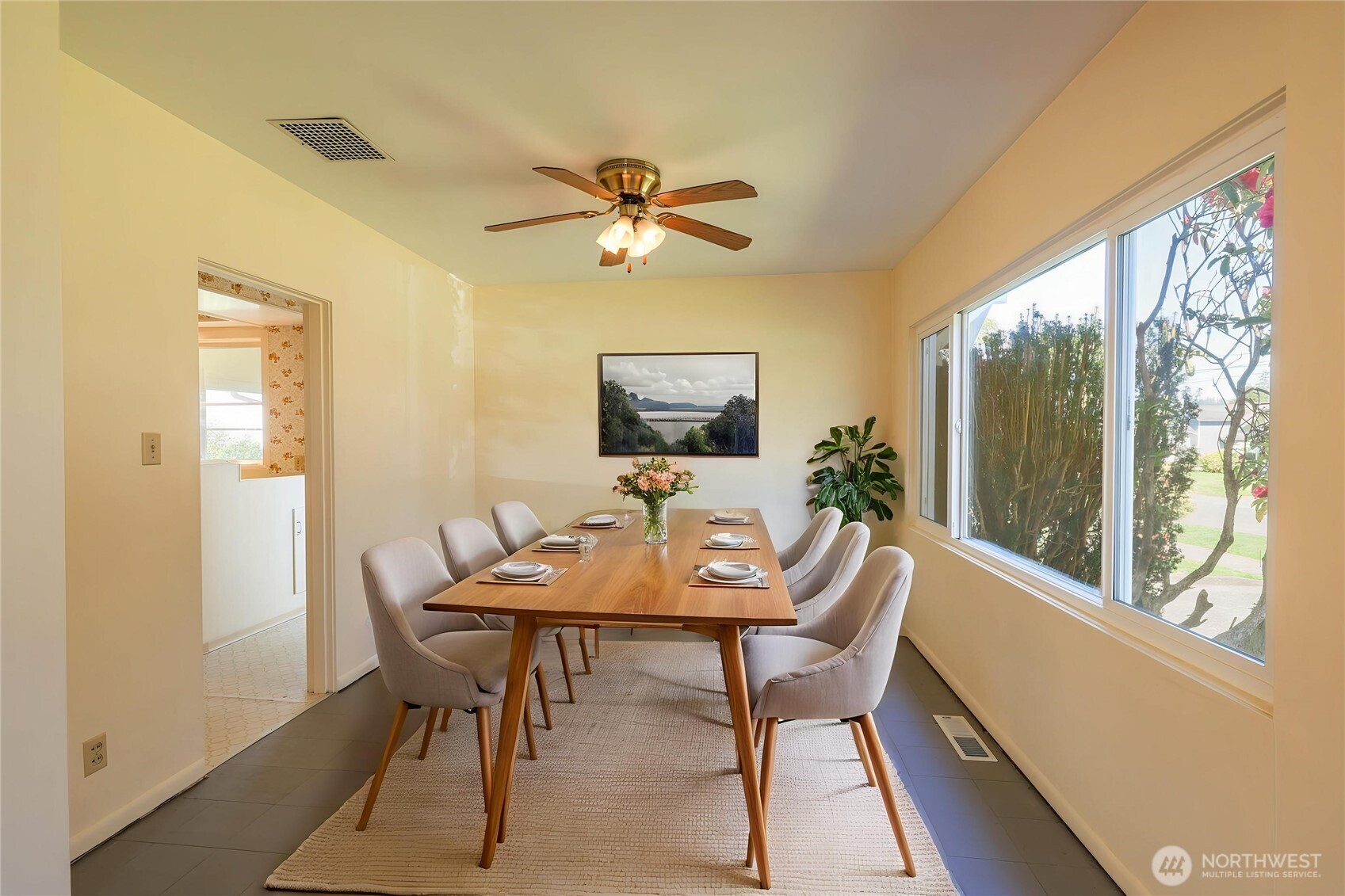 1320 4th Street Cosmopolis, WA 98537 - Photo 11 of 40 a view of a dining room with furniture window and outside view