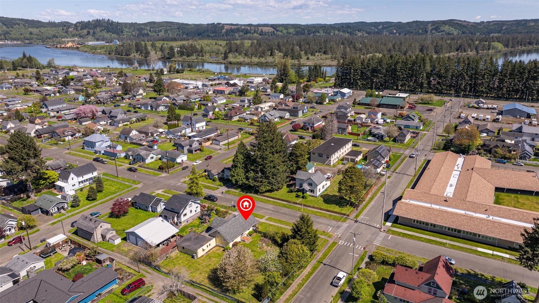 1320 4th Street Cosmopolis, WA 98537 - Photo 40 of 40 an aerial view of multiple house