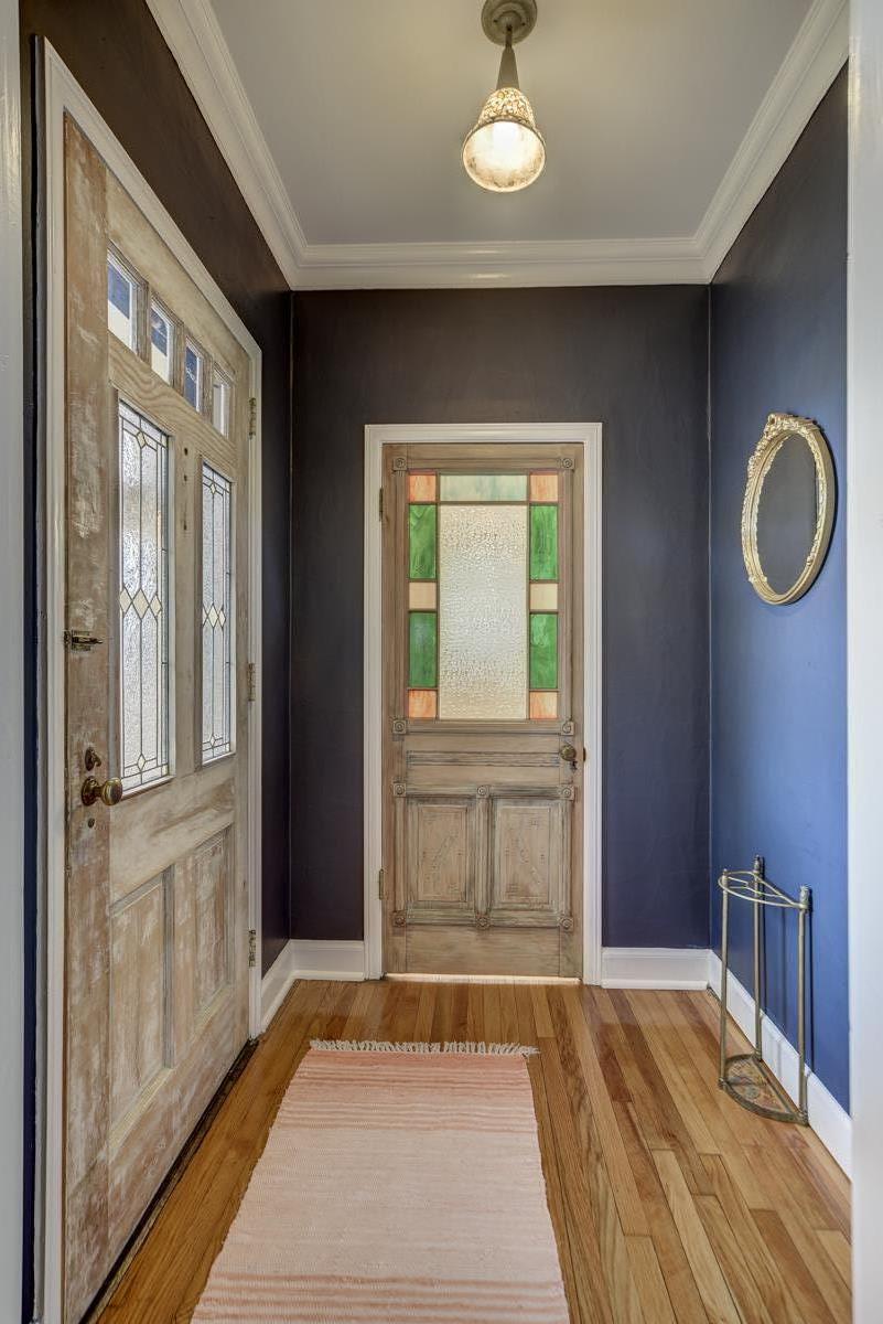 Unique features throughout including several stained glass doors.