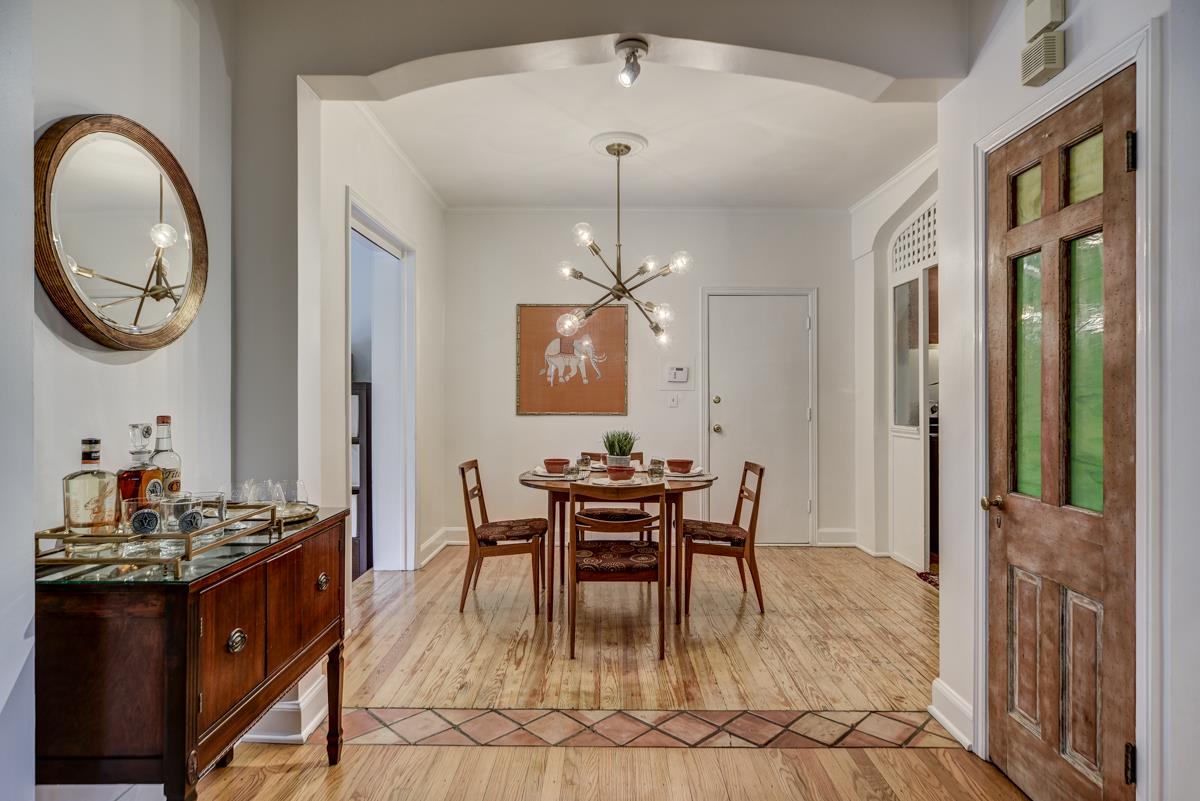 1132 Winding Way Road Nashville, TN 37216 - Photo 10 of 30 Alluring arched entry into the lovely dining room which includes Kichler lighting.
