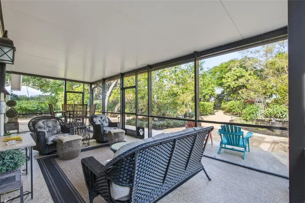 a view of a backyard of the house