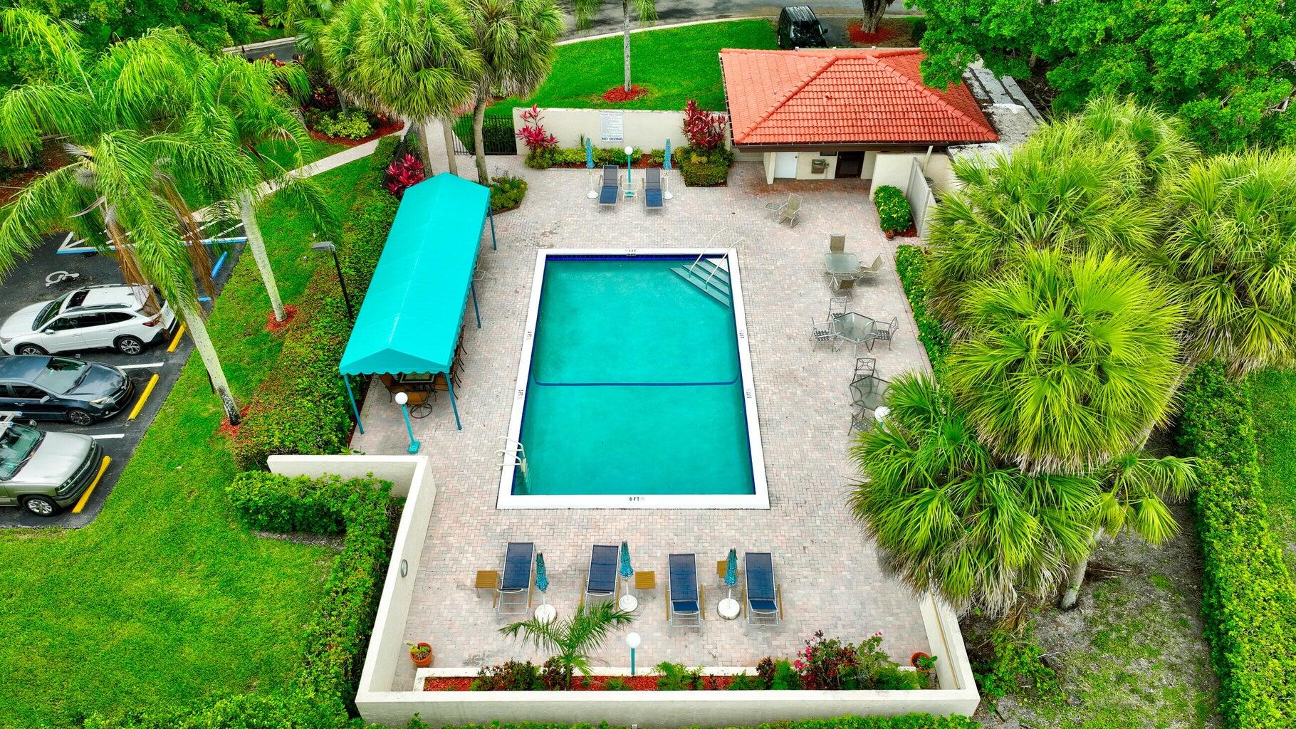 21691 Tall Palm Circle, Unit 3B Boca Raton, FL 33433 - Photo 66 of 66 Aerial Pool